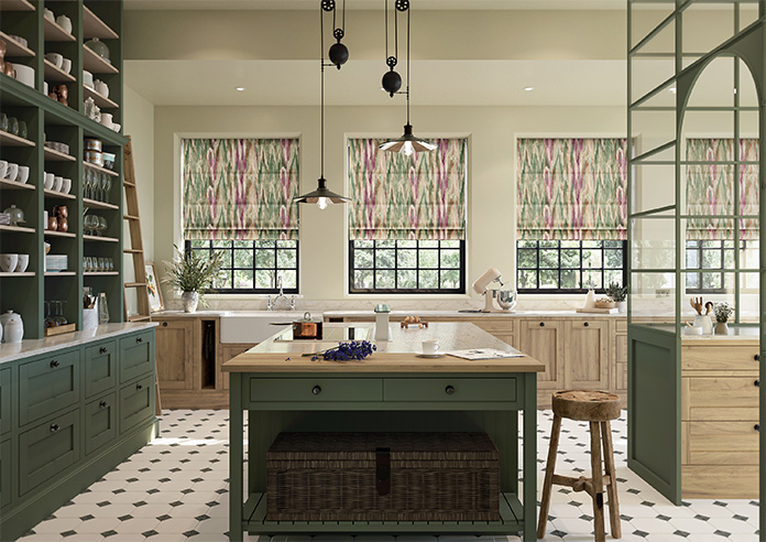 Bombay Velvet, Pink Crush - Twist&Fit Roman Blind - Image 8